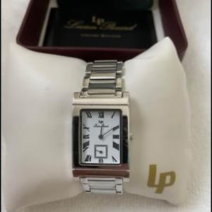 Lucien Piccard Stainless Tank Watch